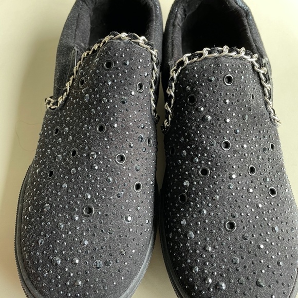 STUART WEITZMAN BLACK VANCE SLIDER SNEAKERS - GIRL - Picture 3 of 6